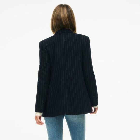 Zara Limited Edition Wool Blend Striped Blazer New - Picture 6 of 9